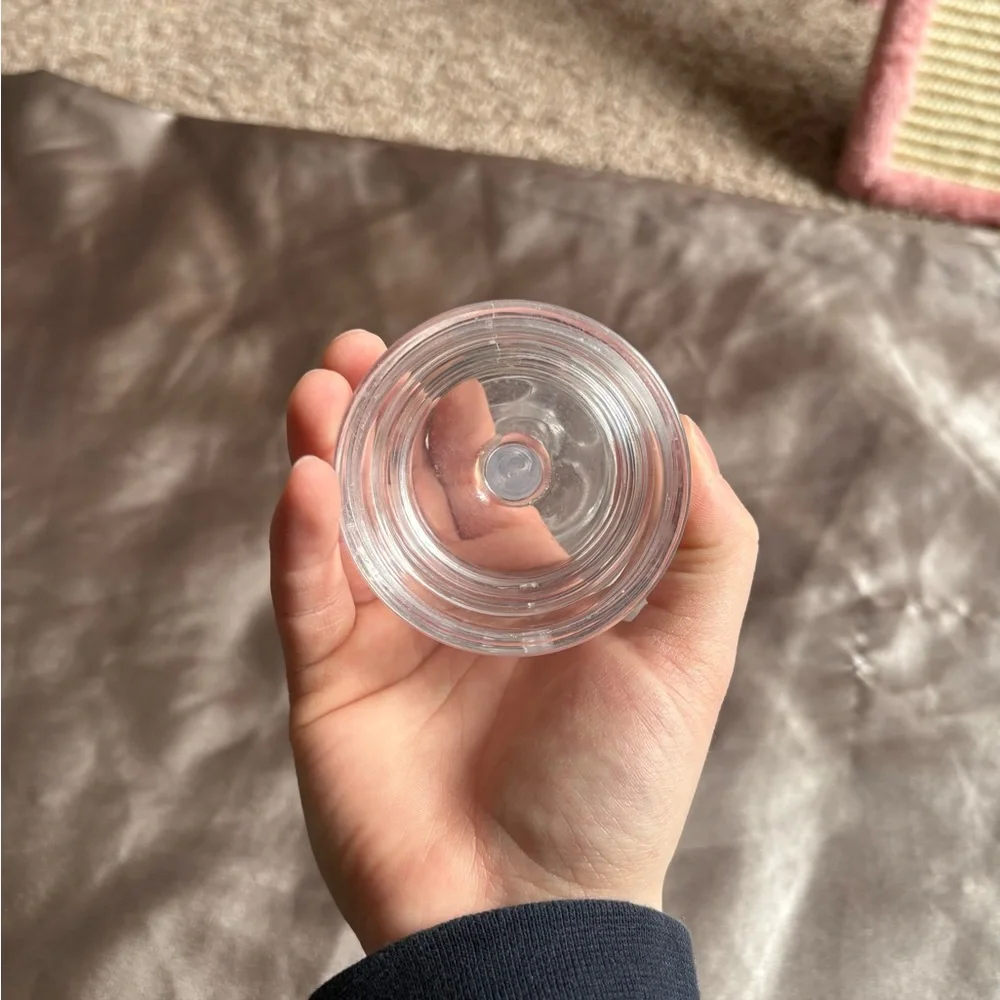 Clear toothbrush holder